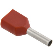 Iek UTE10-4-D75-100 Наконечник-гильза НГИ2 0,75-8 (темно-красный, 20шт) ИЭК