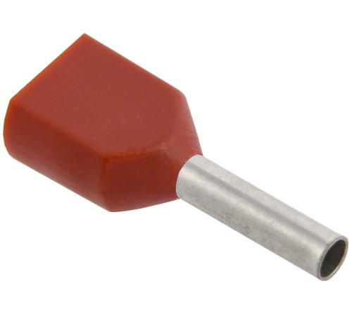 Iek UTE10-4-D75-100 Наконечник-гильза НГИ2 0,75-8 (темно-красный, 20шт) ИЭК
