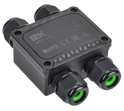 Коробка распред. герметичная WTP-403 4 ввода IP68