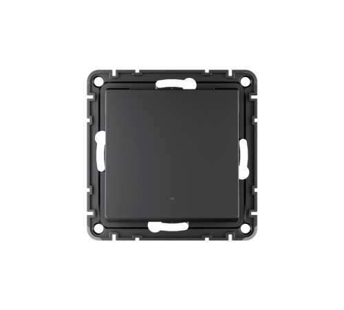 ATLASDESIGN SMART 1-кл. ВЫКЛЮЧАТЕЛЬ с подсв., Zigbee, сх.1, L+N, 10А, мех., КАРБОН