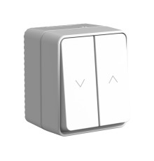 AtlasDesign PROFI IP54 2-клавишный выключатель для жалюзи, 2хсх.4, серый
