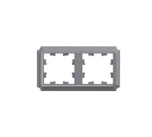 ATLASDESIGN ANTIQUE 2-постовая рамка, универсальная, СТАЛЬ ATLASDESIGN ANTIQUE 2-постовая рамка, универсальная, СТАЛЬ