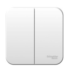 Systeme electric BLNVA105011 BLANCA О/У 2-клавишный ВЫКЛЮЧАТЕЛЬ ( c х .5) ИЗОЛ.ПЛ., 10А, 250B,БЕЛЫЙ
