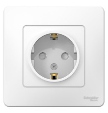 Systeme electric BLNRS001111 BLANCA С/У РОЗЕТКА с заземлением со шторками, 16А, 250В, БЕЛЫЙ