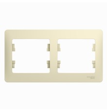 Systeme electric GSL000202 GLOSSA 2-постовая РАМКА, горизонтальная, БЕЖЕВЫЙ
