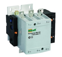 Контактор 150А 220В АС3 1НО+1НЗ DEKraft КМ-103