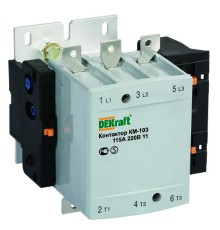 Контактор 150А 220В АС3 1НО+1НЗ DEKraft КМ-103
