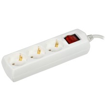 Iek WYP10-10-03-03-ZK-G Удлинитель У03В с выключателем 3 места 2P+PE/3м 3х1мм2 10А/250В GENERICA