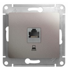 Systeme electric GSL001281K GLOSSA РОЗЕТКА компьютерная RJ45 кат.5E, механизм, ПЛАТИНА