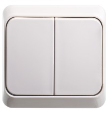 Systeme electric BA10-002K ЭТЮД О/У 2-клавишный ВЫКЛЮЧАТЕЛЬ 10 АХ, КРЕМОВЫЙ, Россия