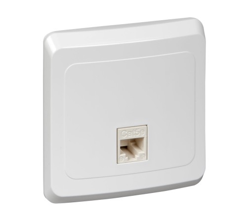 ЭТЮД Розетка компьютерная RJ45 категория 5 белая ЭТЮД Розетка компьютерная RJ45 категория 5 белая