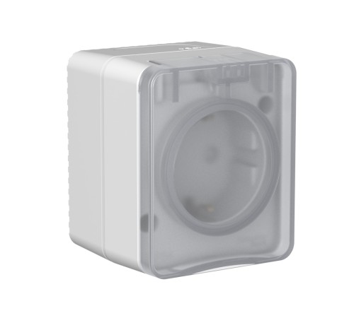 AtlasDesign PROFI IP54 открытой установки розетка с заземлением со шторками 16А 250В, серый AtlasDesign PROFI IP54 открытой установки розетка с заземлением со шторками 16А 250В, серый