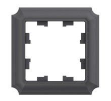 ATLASDESIGN ANTIQUE 1-постовая рамка, БАЗАЛЬТ