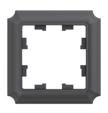 ATLASDESIGN ANTIQUE 1-постовая рамка, БАЗАЛЬТ