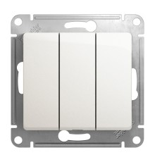 Systeme electric GSL000631 GLOSSA 3-клавишный ВЫКЛЮЧАТЕЛЬ, сх.3, 10АХ, механизм, ПЕРЛАМУТР