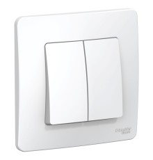 Systeme electric BLNVS006501 BLANCA С/У 2-клавишный ВЫКЛЮЧАТЕЛЬ ( c х .5), 6А, 250В, БЕЛЫЙ