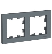 Systeme electric ATN000702 ATLASDESIGN 2-постовая РАМКА, универсальная, ГРИФЕЛЬ