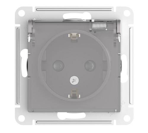 ATLASDESIGN AQUA РОЗЕТКА с заз. со шт. с прозрач. крышк, 16А,IP44, мех,АЛЮМИНИЙ ATLASDESIGN AQUA РОЗЕТКА с заз. со шт. с прозрач. крышк, 16А,IP44, мех,АЛЮМИНИЙ