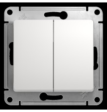 Systeme electric GSL000151 GLOSSA 2-клавишный ВЫКЛЮЧАТЕЛЬ, сх.5, 10АХ, механизм, БЕЛЫЙ
