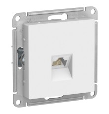 ATLASDESIGN РОЗЕТКА компьютерная RJ45, кат. 6A, механизм, БЕЛЫЙ