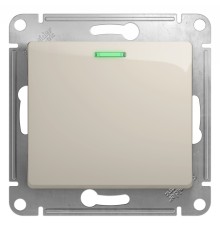Systeme electric GSL000913 GLOSSA 1-клавишный ВЫКЛЮЧАТЕЛЬ с подсветкой,сх.1а,10AX, механизм, МОЛОЧНЫЙ