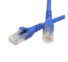 Патч-корд неэкранированный CAT5E U/UTP 4х2 LSZH синий 1м DKC RN5EUU4510BL