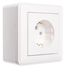 Systeme electric KP-152-18 	W59 коробка подъемная для наружного монтажа с рамкой 1-местная, белый