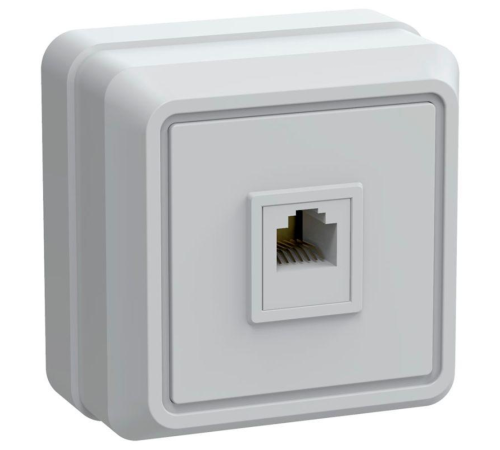 Iek ETO10-K01-DC РТ20-ОБ Розетка 1местн. телеф. ОКТАВА (белый) Iek ETO10-K01-DC РТ20-ОБ Розетка 1местн. телеф. ОКТАВА (белый)