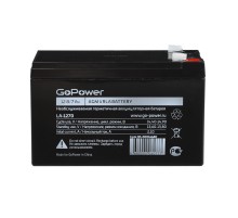 Аккумулятор свинцово-кислотный GoPower LA-1270 12V 7Ah клеммы T2/ F2 (1/5) Аккумулятор свинцово-кислотный GoPower LA-1270 (00-00016680)