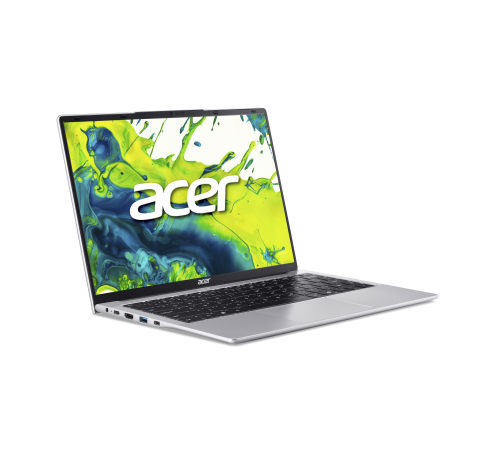 Aspire Lite 14" WUXGA 1920x1200 Non-glare IPS / 1200:1 / 300 nit Intel® Core™ 3 processor N355 UMA 8 GB DDR5 Memory 512GB PCIe NVMe SSD Silver Plastic  None(Boot-up only)