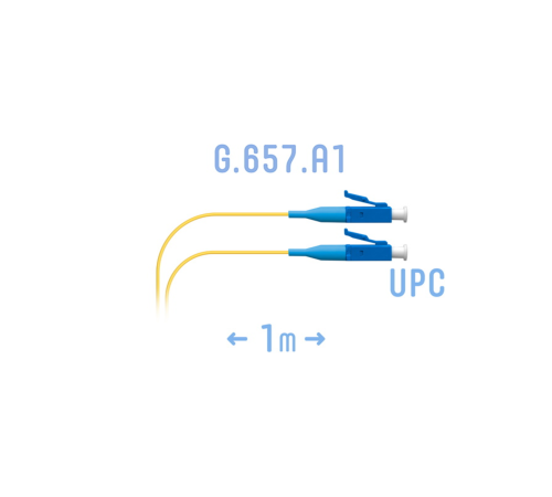Шнур монтажный оптический LC/UPC SM G.657.A1 1 метр