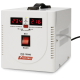 Стабилизатор POWERMAN AVS 1500D, ступенчатый регулятор, цифровые индикаторы уровней напряжения, 1500ВА, 140-260В, максимальный входной ток 10А, 2 евророзетки, IP-20, напольный, 200мм х 160мм х 190мм, 4 кг. POWERMAN AVS 1500D