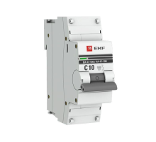 EKF mcb47100-1-10C-pro Автоматический выключатель 1P 10А (C) 10kA ВА 47-100 EKF PROxima