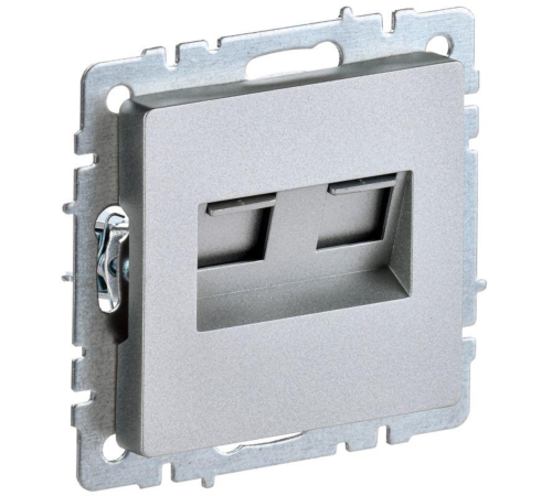 IEK BR-K20-1-K47 BRITE Роз. комп. 2-ая RJ45 кат.5E РК10-2-БрА алюм. IEK BR-K20-1-K47 BRITE Роз. комп. 2-ая RJ45 кат.5E РК10-2-БрА алюм.