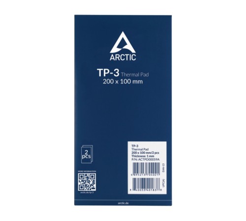 Термопрокладка Arctic Thermal pad  200x100mm, 1.0mm  - 2 Pack TP-3 (ACTPD00059A)