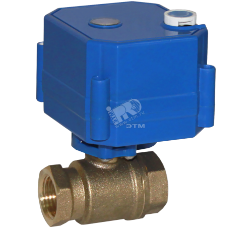 Кран шаровый 3/4'с электроприводом 12V