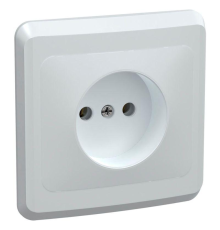 Iek ERV10-K01-10-DM РС10-2-ВБ Розетка 1местн. без з/к без защ.штор. 10А ВЕГА (белый) IEK