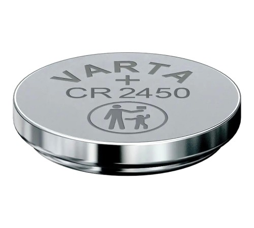 Батарейка Varta ELECTRONICS CR2450 BL1 Lithium 3V (6450) (1/10/100) Varta PRIMARY LITHIUM CR2450 (06450101401)