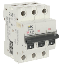 IEK AR-M06N-3-C020 ARMAT Авт. выкл. M06N 3P C 20А