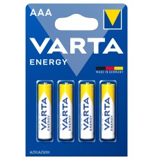 Батарейка Varta ENERGY LR03 AAA BL4 Alkaline 1.5V (4103) (4/40/200) Varta ENERGY LR03 AAA (04103213414)