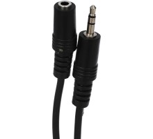 VCOM VAV7179-1.5M Кабель удлинительный 3.5 Jack (M) - 3.5 Jack (F), стерео, аудио, 1.5м [6937510860616]