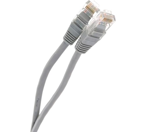Патчкорд литой "Telecom" UTP кат.5е 30,0м серый VCOM NA102--30M