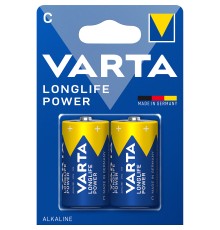Батарейка Varta LONGLIFE POWER (HIGH ENERGY) LR14 C BL2 Alkaline 1.5V (4914) (2/20/200) Varta LONGLIFE POWER LR14 C (04914121412)