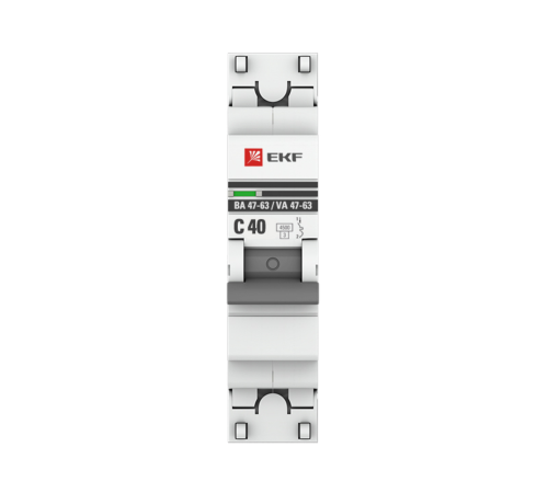 EKF mcb4763-1-40C-pro Автоматический выключатель 1P 40А (C) 4,5kA ВА 47-63 EKF PROxima EKF mcb4763-1-40C-pro Автоматический выключатель 1P 40А (C) 4,5kA ВА 47-63 EKF PROxima