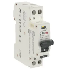 IEK AR-B06S-1N-C16A030 ARMAT АВДТ B06S 1P+NP C16 30мА тип A (18мм)