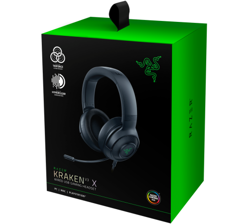 Гарнитура Razer Kraken V3 X headset Razer Kraken V3 (RZ04-03750100-R3M1) Гарнитура Razer Kraken V3 X headset Razer Kraken V3 (RZ04-03750100-R3M1)