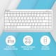 Клавиатура A4Tech Fstyler FBK11 белый/серый USB беспроводная BT/Radio slim