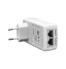 PoE инжектор неуправляемый PI-250-1P, 1x10/100BASE-TX 50В PoE passive, PoE бюджет 25Вт