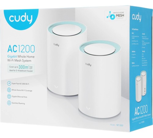 Wi-Fi Mesh-система Cudy M1300(2-Pack) Wi-Fi Mesh-система Cudy M1300(2-Pack)