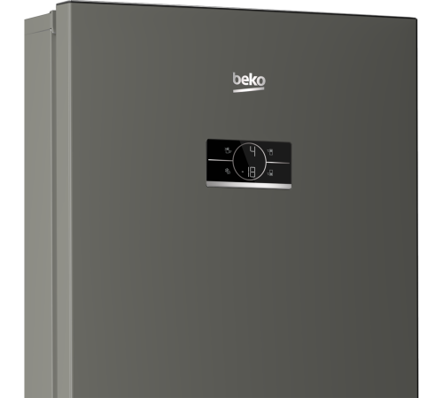 Холодильник Beko B3R0CNK402HG серый, двухкамерный, 257/100 л., морозилка снизу, No Frost